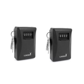 Kingsley Locks 2 PACK Kingsley Key Lock Box Key Storage, Wall Mounted Outdoor Lock Box for Keys