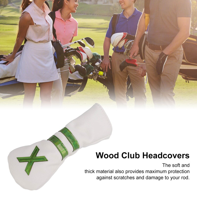 PU Waterproof Golf Head Covers Internal Thickened Plush Durable Golf