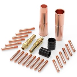 YESWELDER MIG Welding Gun Kit .035" Tip-Nozzle-Diffuser-Adapter for Lincoln Magnum 200/250 Tweco #2