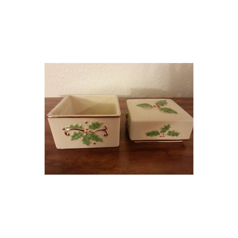 Lenox for the Holidays - Holly Box - 3"
