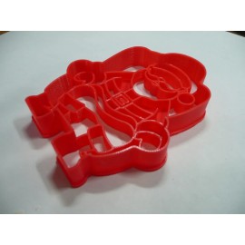 AJT SANTA CLAUS SITTING IN CHAIR CHRISTMAS COOKIE CUTTER MADE IN USA PR5414