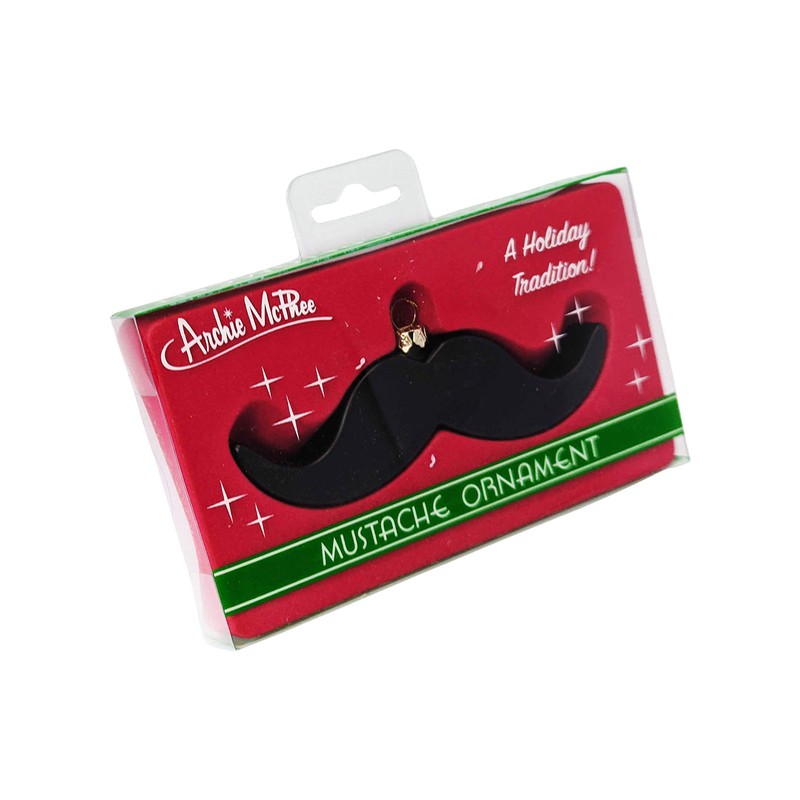 Archie McPhee Mustache Ornament for Holiday Trees