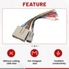 RED WOLF Car Radio Wiring Harness W/Anetnna Adapter RCA Input