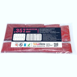 ISOLATECH 357-Piece Magnum Heat Shrink Tubing Blank Set Bag Red 2:1 without Glue