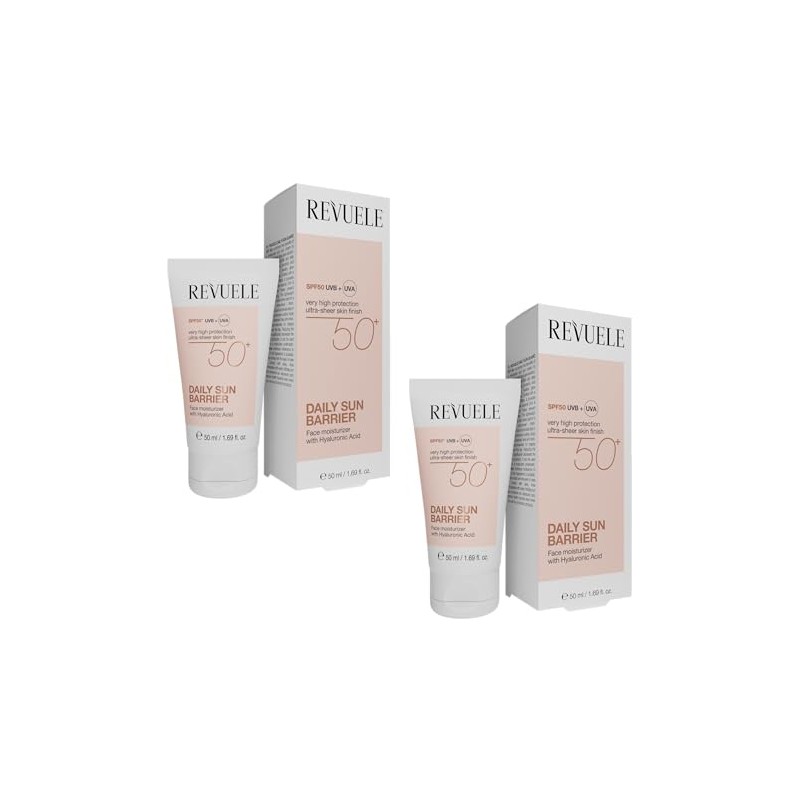 REVUELE DAILY SUN BARRIER SPF 50+ 2er pack. 2x50 ML