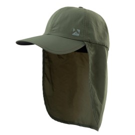 TOP-EX Large Size Cap, Sun Protection, UV Protection, Sun Hat, UV Protection, Neck Cover, Sports Hat, Unisex, Outdoor Baseball Cap, Spring, Summer, Autumn, 94602_Army Green