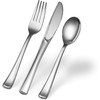 Plasticpro Disposable Heavy Duty Silver Plastic Forks, Fancy Plastic Silverware