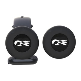 [2 Pack] Princess Ocean Medallion Watch Adapters Holder for Carnival Ocean Medallion (2023, 2024, 2025), Fits Watch Wristbands - Black,Black