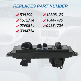 VEHITO Fit 1999-04 Buick Century Heater A/C Dual Climate Control Unit 10308120 10447470