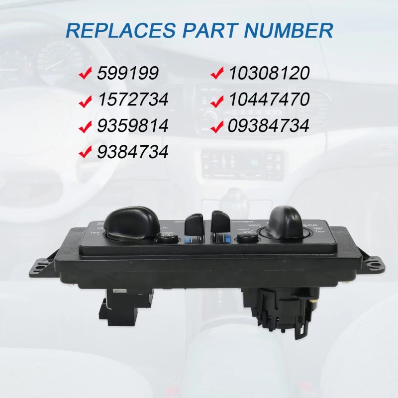 VEHITO Fit 1999-04 Buick Century Heater A/C Dual Climate Control