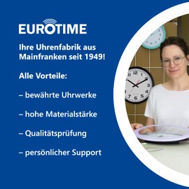 Eurotime Kinder Wecker für Mädchen mit Pferde-Motiv, Kunststoffgehäuse und Kunststoffglas, geräuscharmer Wecker, kein Ticken, mit Licht und Weckwiederholung, 29612-07