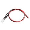uxcell 3Pcs 5mm Pre Wired LED, Red DC3-5V Clear Lens,