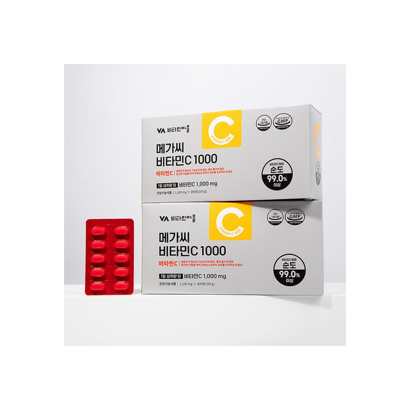 Vitamin Village High-Concentration Mega C Vitamin C 1000mg 1 Box