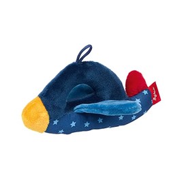 Sigikid RedStars Baby Toy with Crinkle Foil and Rattle: Grip, Discover, Play, for Babies from Birth, Item No. 42876, Blue, 14 x 9 x 4 cm