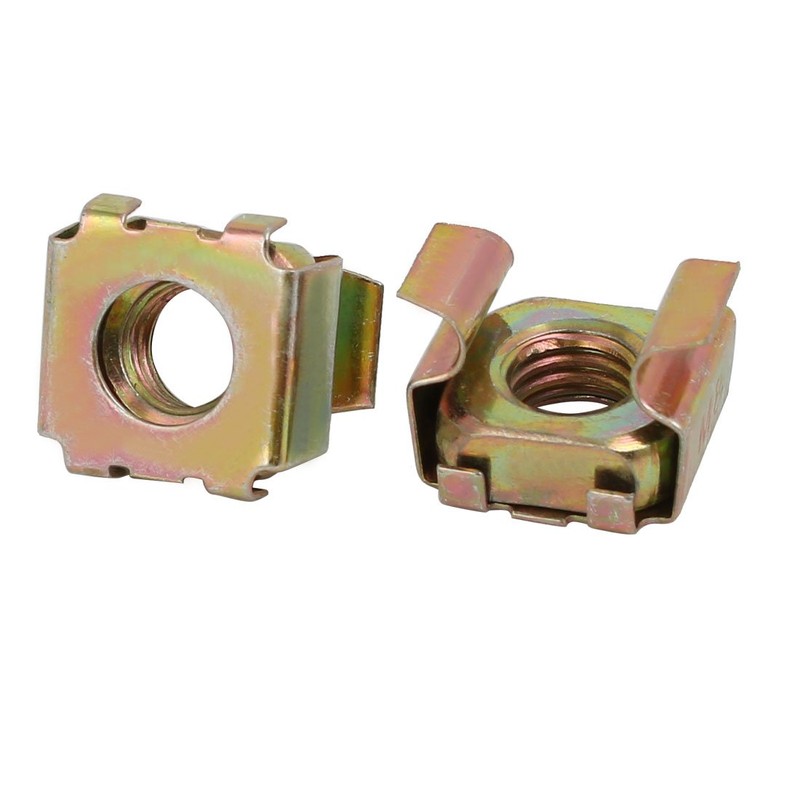 sourcingmap 10pcs M8 65Mn Spring Steel Captive Cage Nut for