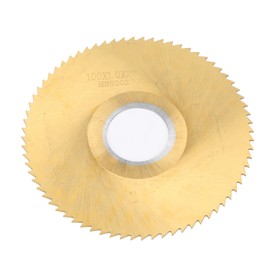 Circular Saw Blade 72 Teeth Ti Plated High Speed Steel Cutting Disc for Non Ferrous Metal