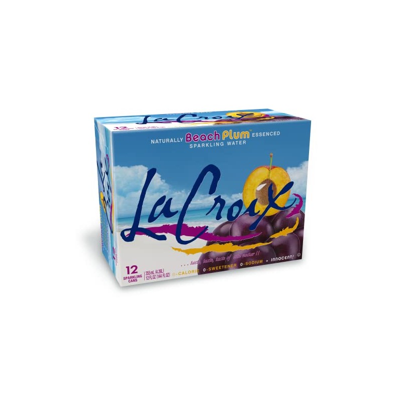 LaCroix Sparkling Water, Beach Plum, 12 Fl Oz (pack of