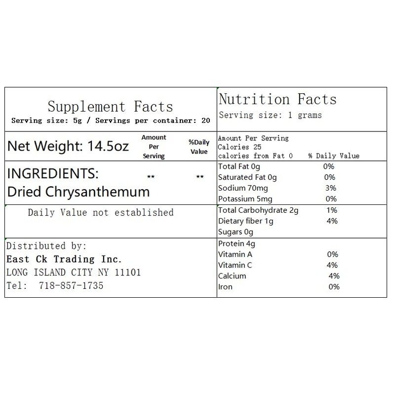 Greenlike DOUBLE DEER BRAND DRIED CHRYSANTHEMUM Flower 14.5 OZ 甲级杭州白菊花