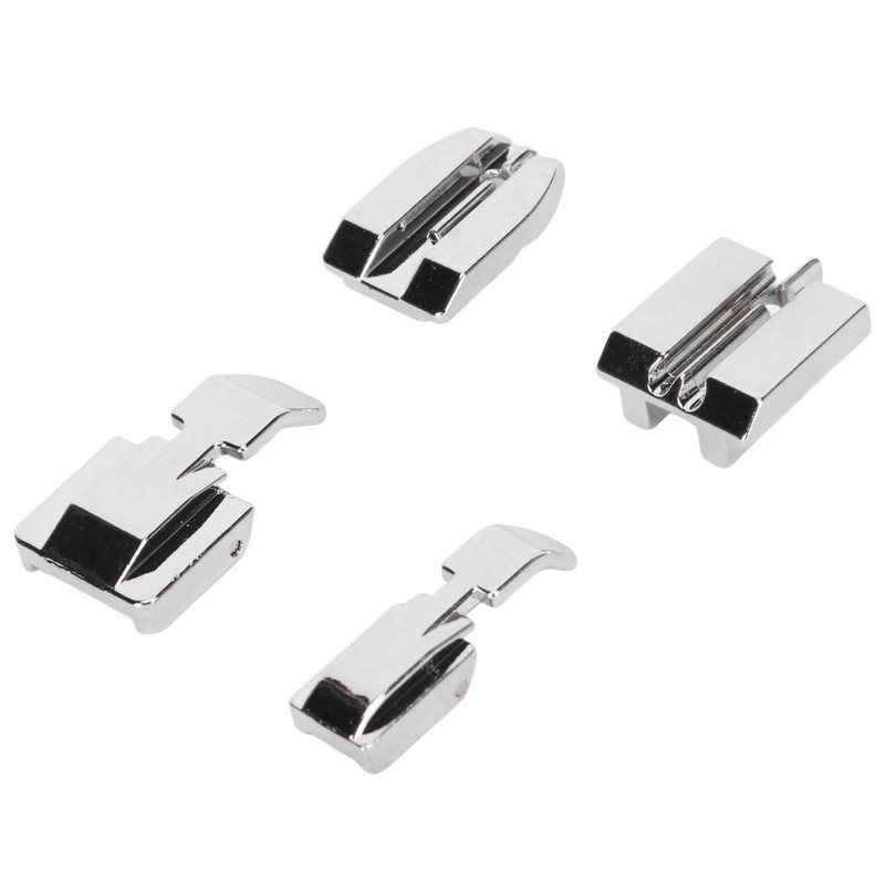4Pcs Zipper Presser Foot Parallel Grooves Easy Operation Edge Design