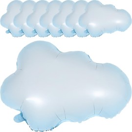 Zerodeko 8pcs Aluminum Film Balloons Wedding Cloud Balloons Cloud Decoration Airplane Birthday Party Decoration Airplane Birthday Decoration Clouds Decoration fiesta Party Clouds Balloons Birthday
