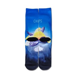 KACOLOR Crazy Socks for Men Novelty Socks Silly Funny Colorful Snack & Junk Food Crew Unisex Socks,BlueX94