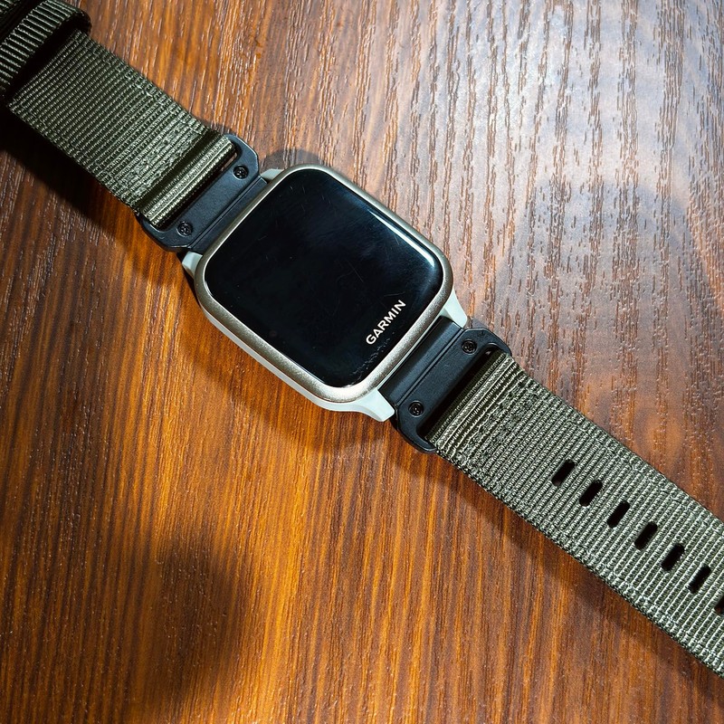 Glossy Durable Nylon Watch Band Compatible With Garmin Venu 4