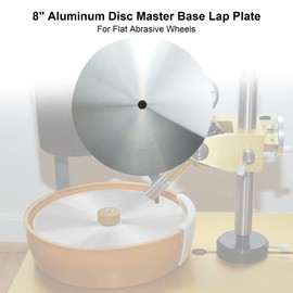 Aluminum Disc Master Base Lap Plate 8" x 1/2" Arbor Spindle Grinding Pad, for Flat Abrasive Wheels/Backer-Disc/Slant Cabber Polishing Machine