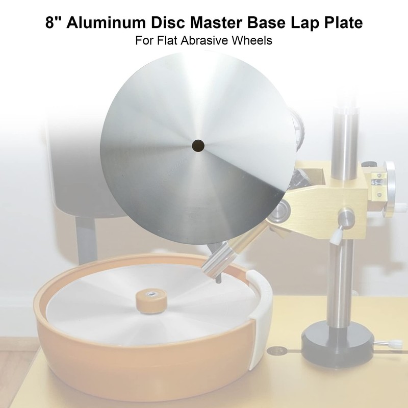 Aluminum Disc Master Base Lap Plate 8" x 1/2" Arbor
