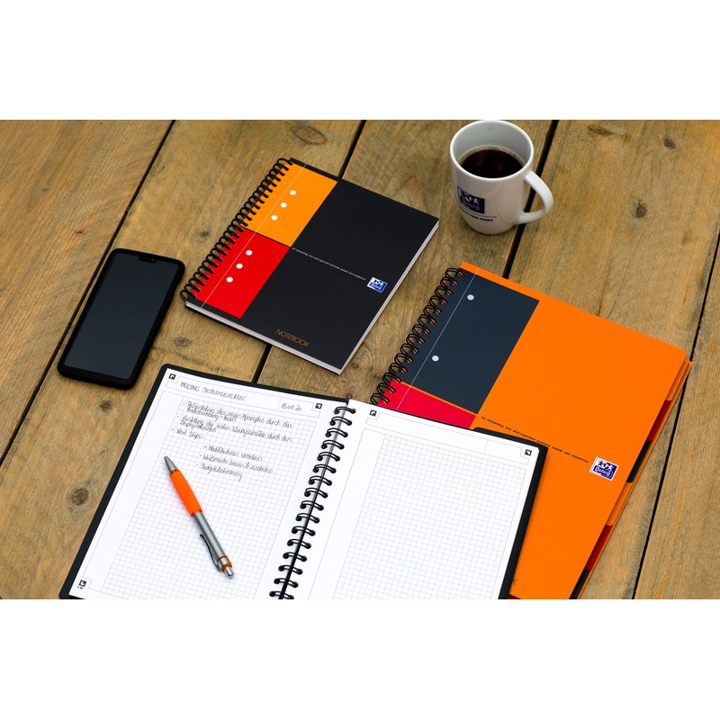 Oxford 100104036 - International Notebook, A4 +, lined, 80 sheets,