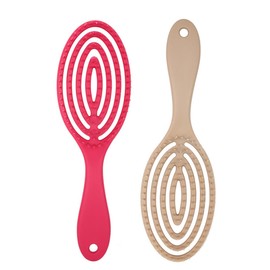 Baluue 2pcs Women Hair Brush Detangling Comb Scalp Massage Styling Brush for Smooth Healthy Hair Lightweight Anti-