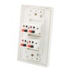 DIYTECH Premium 4 Speaker Wall Plate, Supports 4 Speaker Configurations,