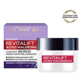 Cremma De Día L'Oréal Paris Revitalift Ácido Hialurónico 50ml.