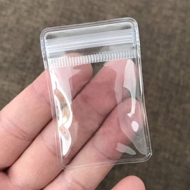 100 Pcs Jewelry Bags, PVC Accessory Bags, Zip-Packing, Vinyl, Anti-Tarnish Clear, Mini Zippered Bags, Sealable, Antioxidant, Zipper Included (2.0 x 2.8 inches (5 x 7 cm)
