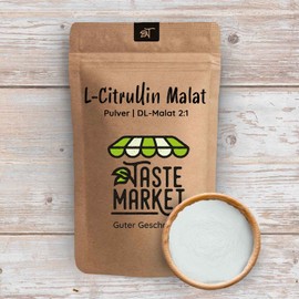 TASTE MARKET Guter Geschmack 1 kg L-Citrullin Malat Pulver | L-Citrullin C Hochdosiert | 2:1 Verh?ltnis | Optimale L?slichkeit