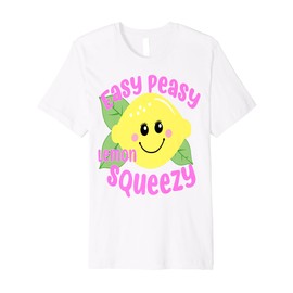 EASY PEASY LEMON SQUEEZY FUN SUMMERTIME LEMONADE LOVER GIFT Premium T-Shirt