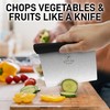 Zulay Premium Multi-purpose Stainless Steel Bench Scraper & Chopper, Easy
