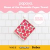 Papaya Reusable Paper Towels 2-Pack - 2 Sheets + 1