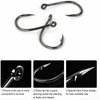 100x Chemically Sharpened Octopus Fishing Hook, Fishing Tackle 3-12# Small