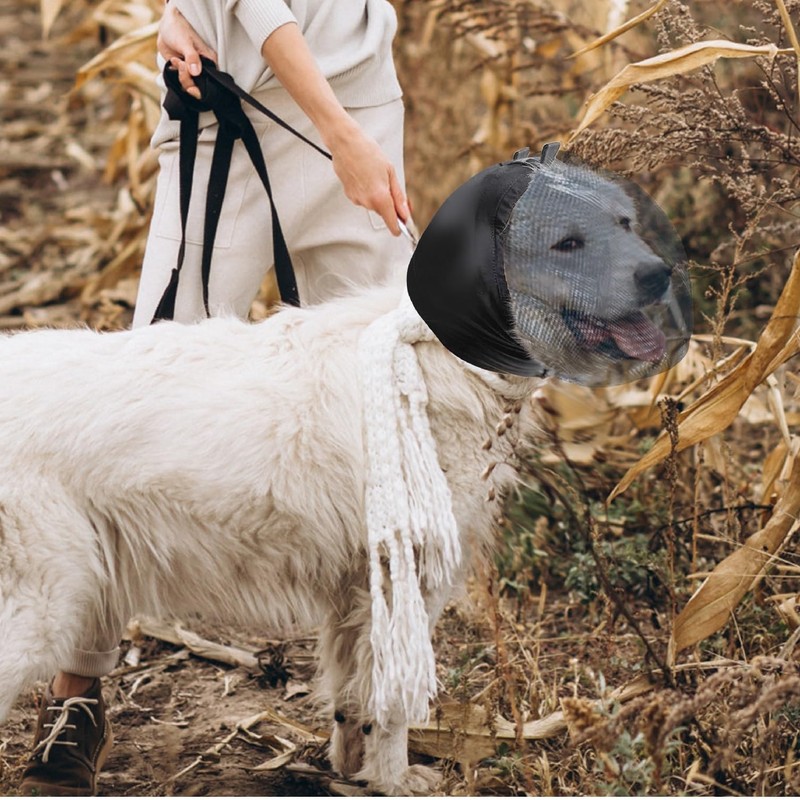 Field Guard Dog Head Net Mesh Protector Dog Face Guard