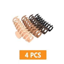 Traziewell Hair Clips Women's Small Brown Hair Clips Large for Girls 4 Pieces Large Hair Clip for Thick Hair Non-Slip Hair Jaw Clips Hair Styling Accessories for Women Girls Hair Clip 0927