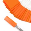 Zozen 50Pack Fluorescent Orange Marking Flags, Writable/15x4x5 Inch, Yard Flags
