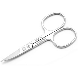 Vesara Tijeras De Uñas Curvas - Tijeras De Pedicura Profesionales Pequeñas Para Uñas, Cejas, Bigote, Barba, Uñas De Los Pies Y Pestañas - Tijeras De M