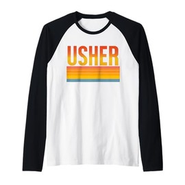 Christian Church Usher Sunset Gift T Shirt Raglan Baseball Tee