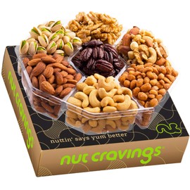 Holiday Christmas Nut Gift Basket, Brown Box (XL Tray 7 Mix) - Xmas Gourmet Food Arrangement Platter Prime Delivery, Birthday Assortment,Healthy Kosher Snack Tray for Families, Women, Men, Adults