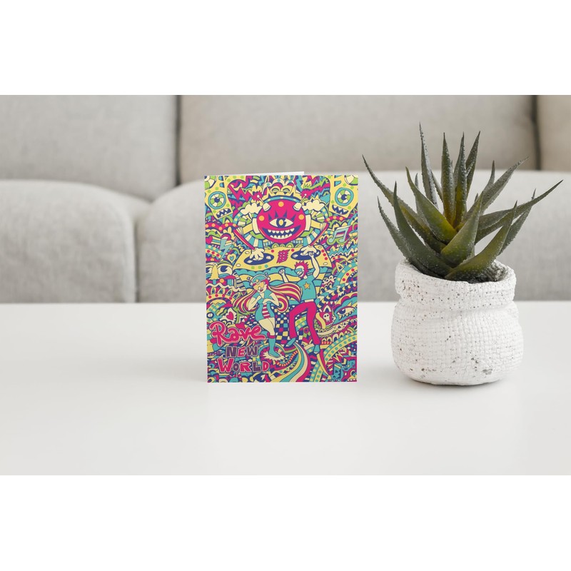 Rave Greeting Card/Birthday Card/Blank Card