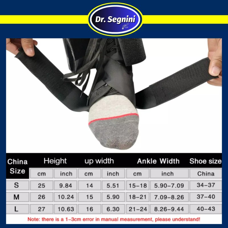 Dr. Segnini Ankle Brace Bandage Straps Sports Safety Adjustable Protectors