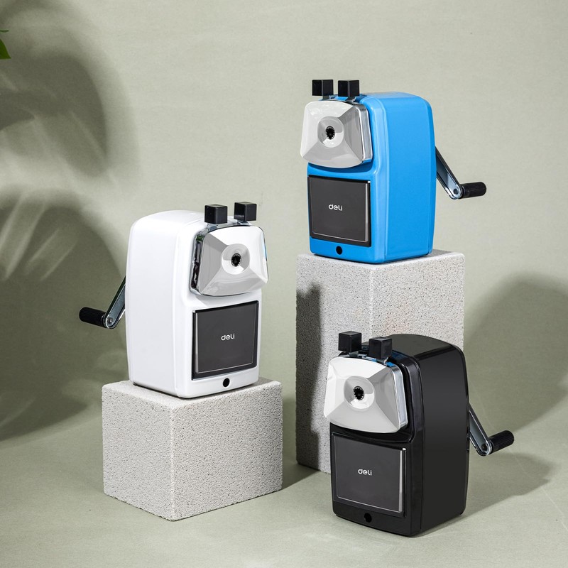 Deli Pencil Sharpener, Premium Manual Sharpener Collection! Easy to Use