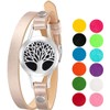 Wild Essentials Tree of Life Essential Oil Leather Wrap Bracelet