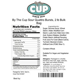 By The Cup Sour Quattro Bursts, 2 lb Bulk Bag
