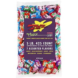 Zotz Fizzy Candy, 7 Flavor Assorted, 5-Pound Bag